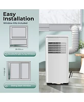 Cowsar 10,000 Btu Air Conditioner cool Up to 450 Sq.Ft, 4 Modes Portable Ac Unit with 24Hrs Timer/Led Display/Remote Control/Installation Kits, Ac Uni