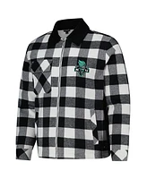 The Wild Collective Men's and Women's Black/White New York Liberty Flannel Full-Zip Shacket