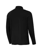 Antigua Men's Black Philadelphia Eagles St Patrick Day Intent Quarter-Zip Pullover Top