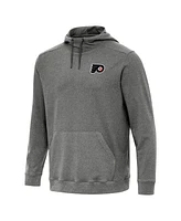 Antigua Men's Heather Black Philadelphia Flyers Cloud Pullover Hoodie