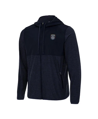 Antigua Men's Navy San Diego Fc Sway Full-Zip Hoodie