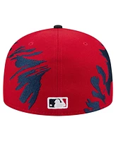 New Era Men's Red/Navy St. Louis Cardinals Retro Pattern 59FIFTY Fitted Hat