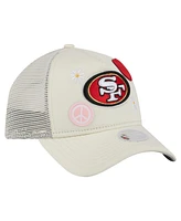 New Era Women's Cream San Francisco 49ers All Love 9FORTY Adjustable Trucker Hat