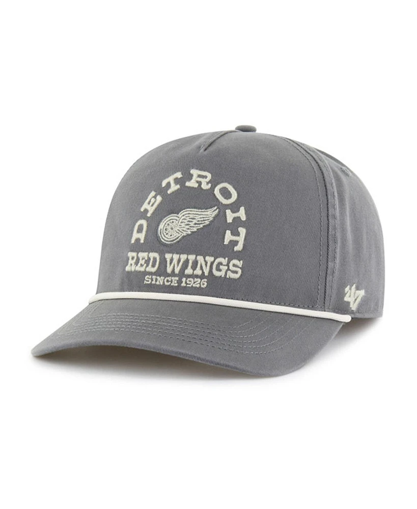 '47 Brand Men's Charcoal Detroit Red Wings Canyon Ranchero Hitch Adjustable Hat