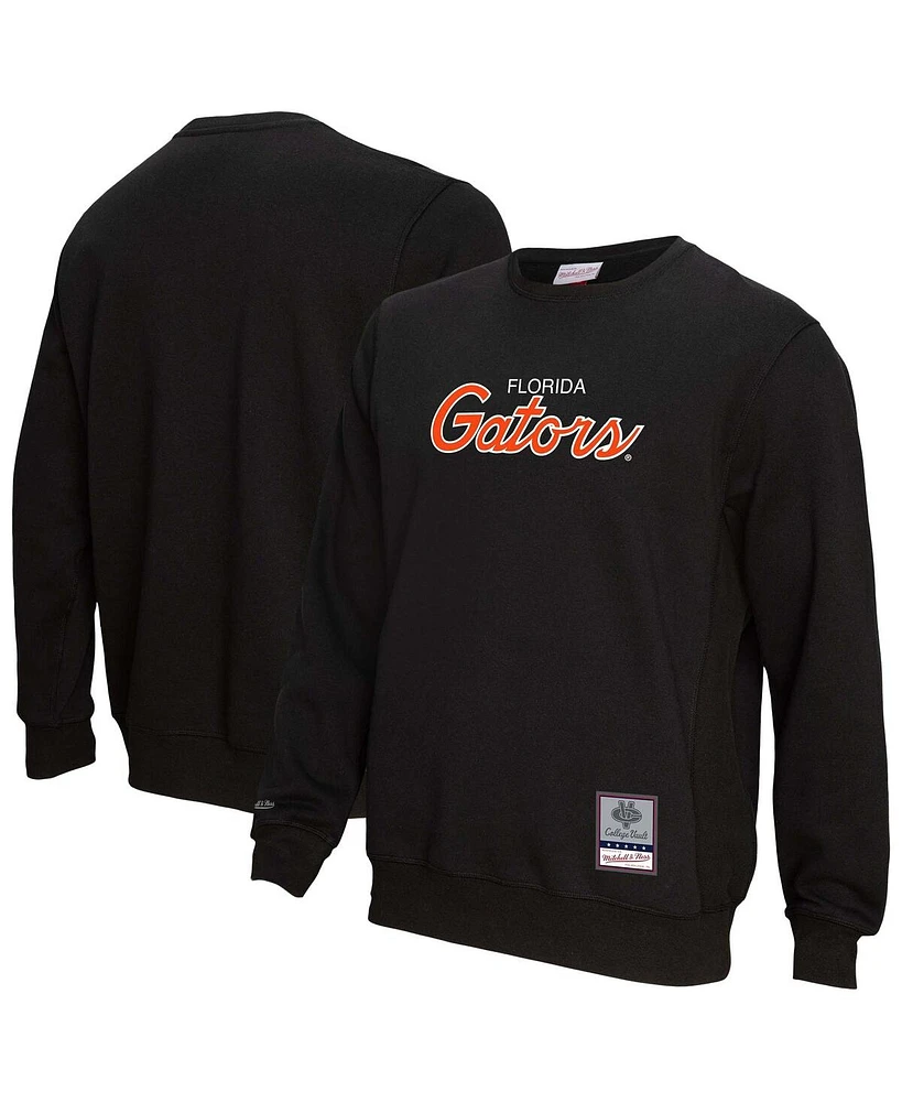 Mitchell & Ness Men's Black Florida Gators Elite Script Pullover Sweatshirt