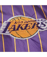 Mitchell & Ness X Dannijo Women's Purple Los Angeles Lakers Satin Full-Snap Jacket