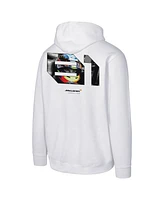Outerstuff Men's Oscar Piastri 81 White McLaren F1 Team Fleece Pullover Hoodie