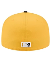 New Era Men's Yellow/Black Bradenton Marauders Authentic Collection 59FIFTY Fitted Hat