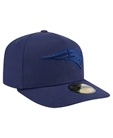 New Era Men's Navy England Patriots Color Pack A-Frame 59FIFTY Fitted Hat