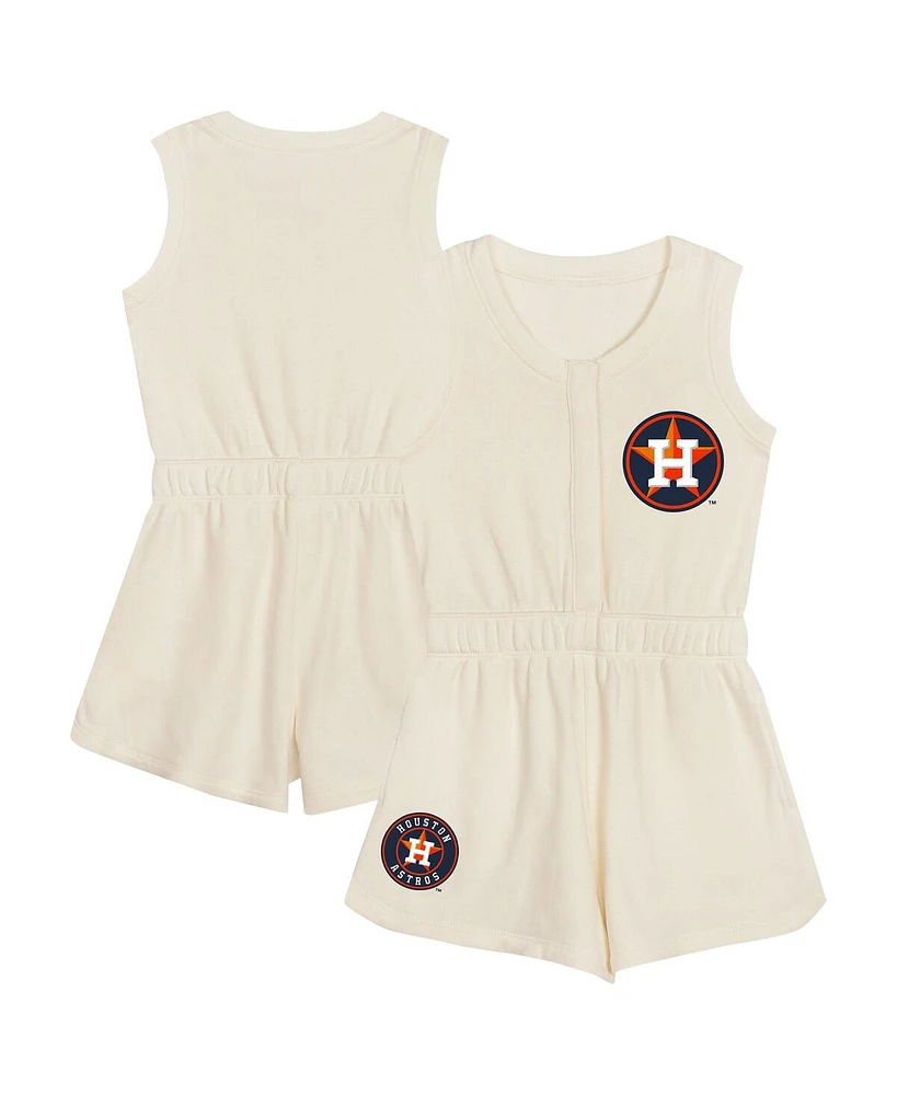 Outerstuff Toddler Cream Houston Astros Power Tank Romper