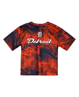 Outerstuff Toddler Orange/Navy Detroit Tigers Pinch Hitter Infielder T-Shirt and Shorts Set