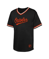 Outerstuff Big Boys and Girls Black Baltimore Orioles Relief Pitcher V-Neck T-Shirt