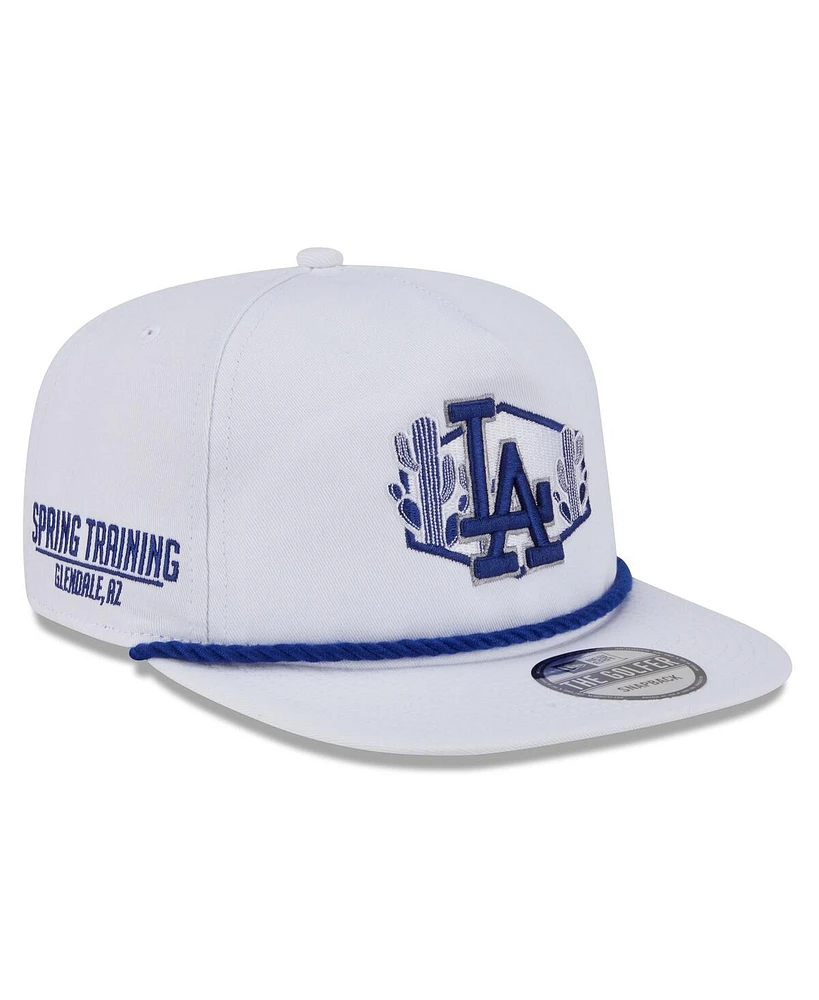 New Era Men's White Los Angeles Dodgers 2025 Spring Training Palm Golfer Adjustable Hat