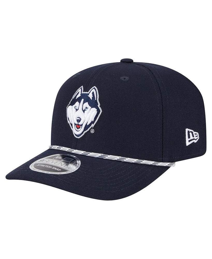 New Era Men's Navy UConn Huskies Game Day Multi-Rope 9SEVENTY Stretch-Snap Hat