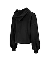 New Era Women's Black Indiana Pacers 2024/25 City Edition Cropped Pullover Hoodie