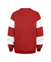 '47 Brand Women's Red New Jersey Devils Eephus Barred Pullover Sweatshirt