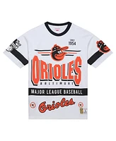 Mitchell & Ness Men's White Baltimore Orioles Cooperstown Collection Team Origins Premium T-Shirt