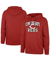 '47 Brand Men's Red Cincinnati Reds Velocity Headline Pullover Hoodie