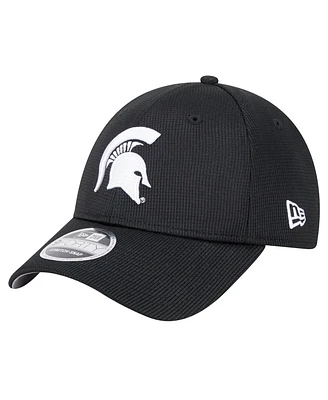 New Era Men's Black Michigan State Spartans Pivot 9FORTY Stretch-Snap Adjustable Hat