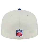 New Era Men's White/Royal New England Patriots Throwback Main 59FIFTY Fitted Hat