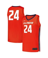 Nike Men's 24 Orange Illinois Fighting Illini Replica Basketball Jersey