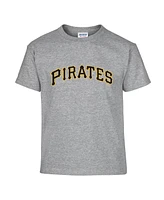Soft as a Grape Big Boys and Girls Black/Gray Pittsburgh Pirates T-Shirt, Set of 2