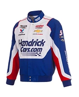 Jh Design Men's Royal/White Kyle Larson HendrickCars.com Full-Snap Twill Uniform Jacket