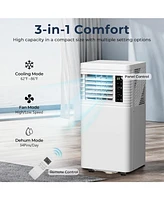 Cowsar 8,000 Btu Air Conditioner cool Up to 350 Sq.Ft, 4 Modes Portable Ac Unit with 24Hrs Timer/Led Display/Remote Control/Installation Kits, Ac Unit