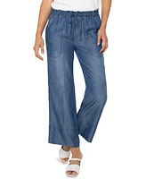 Liverpool Los Angeles Petite Wide-Leg Ankle Pants