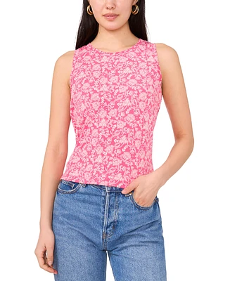 Vince Camuto Women's Printed Keyhole-Back Tank Top