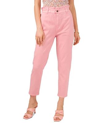 1.state Women's Paperbag-Waist Slim Pants