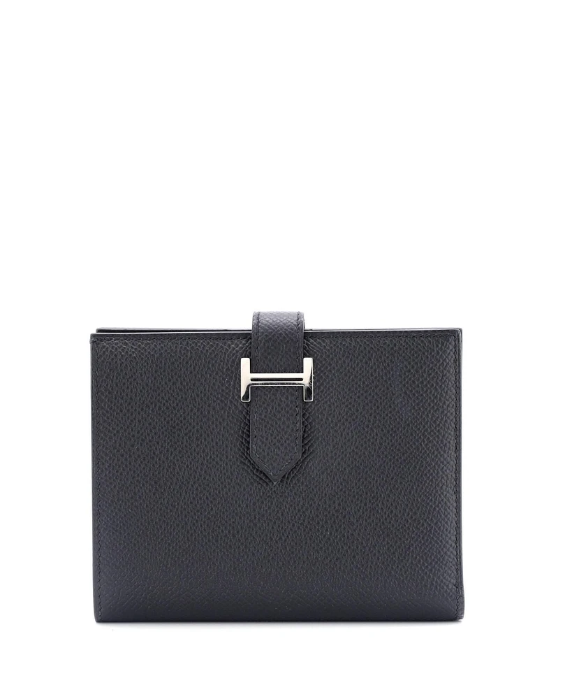 Pre-Owned Hermes Compact Bearn Wallet Epsom