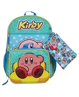 Kirby 5-Piece Backpack Set & 24 Oz Single Wall Water Bottle Combo Set