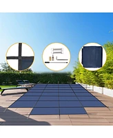 Pool Safety Cover for Rectangular Inground Pools (18x36ft
