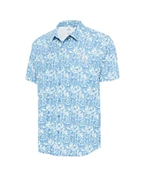 Antigua Men's Powder Blue Kansas City Royals Resort Button-Up Shirt