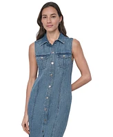 Dkny Jeans Women's Sleeveless Denim Maxi Dress - MFZ