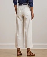 Lauren Ralph Petite Stretch Chino Wide-Leg Cropped Pants