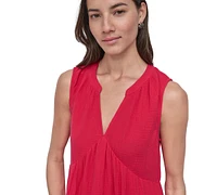 Dkny Jeans Women's Cotton Gauze Sleeveless Mini Dress