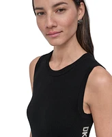 Dkny Jeans Women's Logo Ribbed Midi Sweater Dress - 2L5