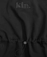 Kin Apparel Women's Hooded Drawstring-Waist Short-Sleeve Dress