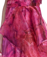 Eliza J Women's Square-Neck Sleeveless Organza Gown