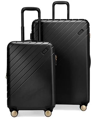 Elle Louvre 2-Piece Expandable Retro Spinner Luggage Set