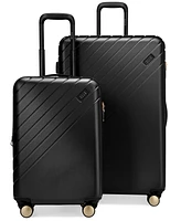 Elle Louvre 2-Piece Expandable Retro Spinner Luggage Set