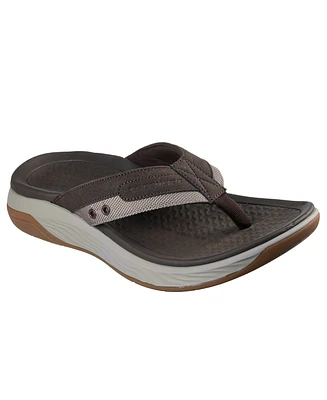 Skechers Men's Relaxed Fit: Silva - Falco Casual Thong Sandals from Finish Line