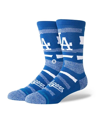 Stance Men's and Women's Los Angeles Dodgers Squeeze Tri-Blend Knit Crew Socks