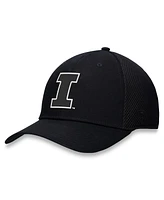 Top of the World Men's Black Illinois Fighting Illini Spacer Flex Hat