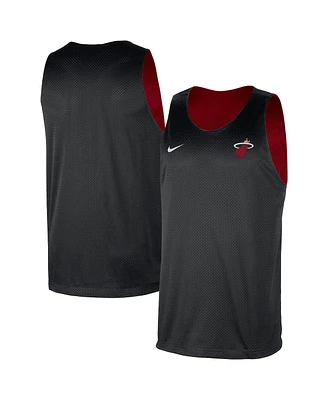 Nike Men's Red/Black Miami Heat Courtside Reversible Mesh Practice Jersey