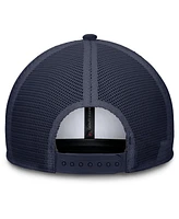 Jordan Men's White/Navy Michigan Wolverines Rise Adjustable Trucker Hat