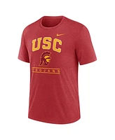 Nike Men's Cardinal Usc Trojans Arch Over Logo Tri-Blend T-Shirt
