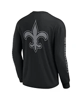 Fanatics Men's Black New Orleans Saints Elements Strive Long Sleeve T-Shirt